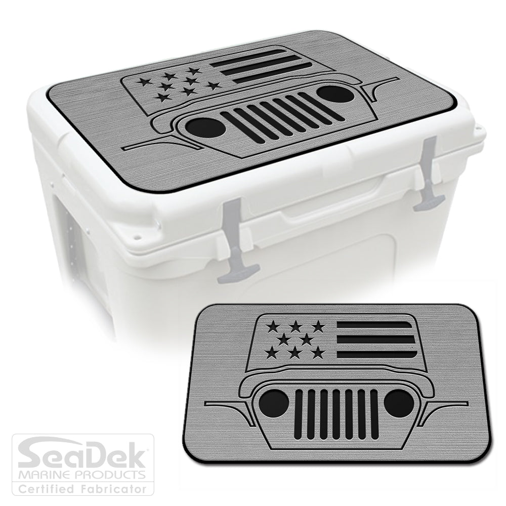 SeaDek Cooler Pad Marine EVA Mat by USATuff Fits YETI RTIC ORCA Ozark Trail Traction Non-Slip Seat Pad