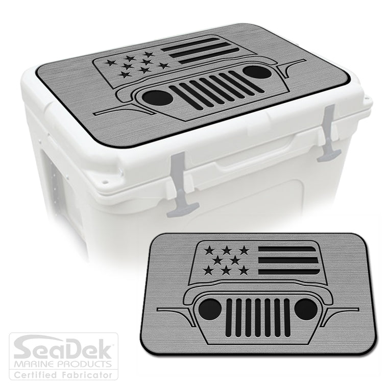 SeaDek Cooler Pad Marine EVA Mat by USATuff Fits YETI RTIC ORCA Ozark Trail Traction Non-Slip Seat Pad