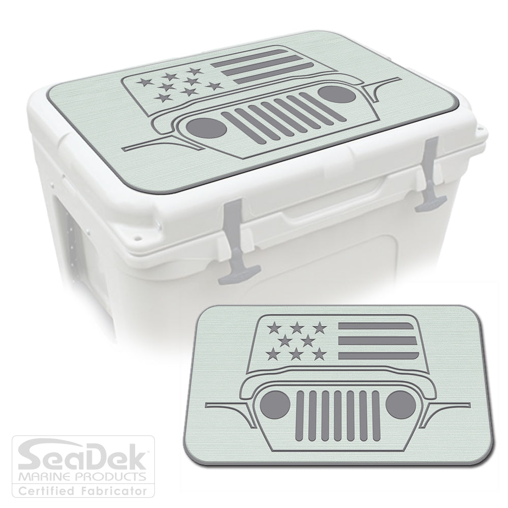 SeaDek Cooler Pad Marine EVA Mat by USATuff Fits YETI RTIC ORCA Ozark Trail Traction Non-Slip Seat Pad
