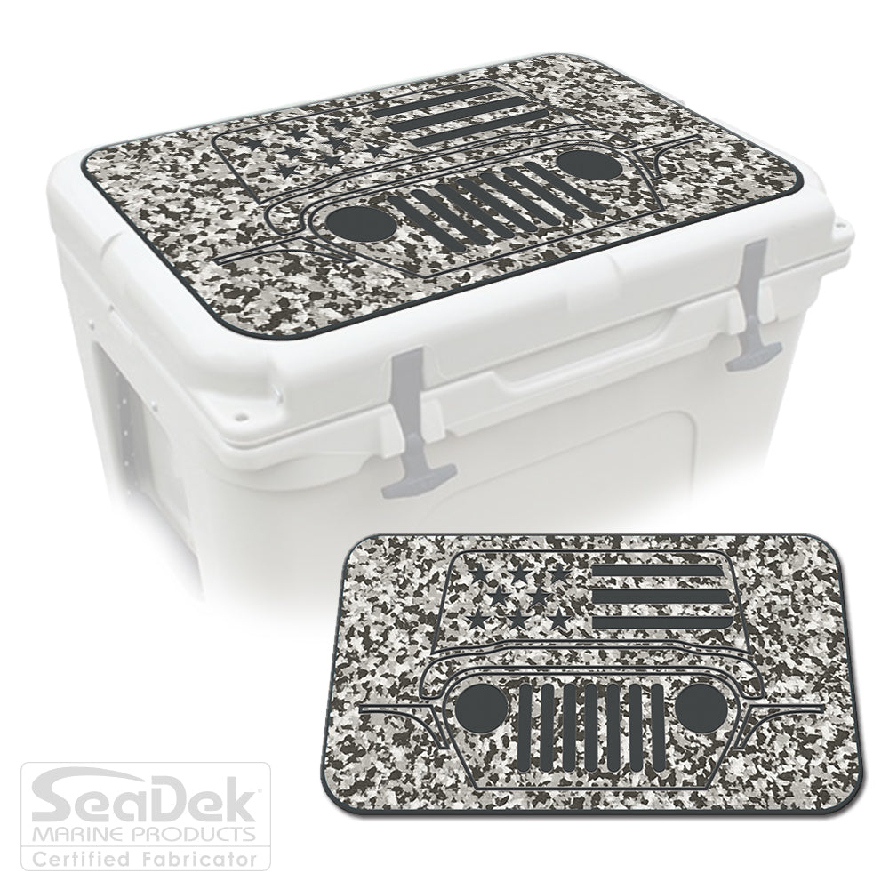 SeaDek Cooler Pad Marine EVA Mat by USATuff Fits YETI RTIC ORCA Ozark Trail Traction Non-Slip Seat Pad