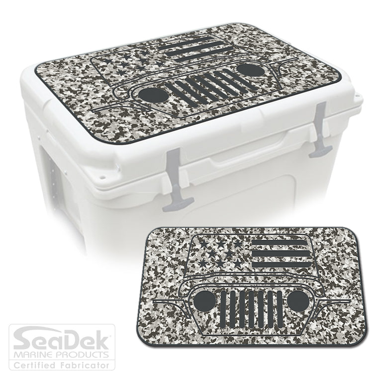 SeaDek Cooler Pad Marine EVA Mat by USATuff Fits YETI RTIC ORCA Ozark Trail Traction Non-Slip Seat Pad