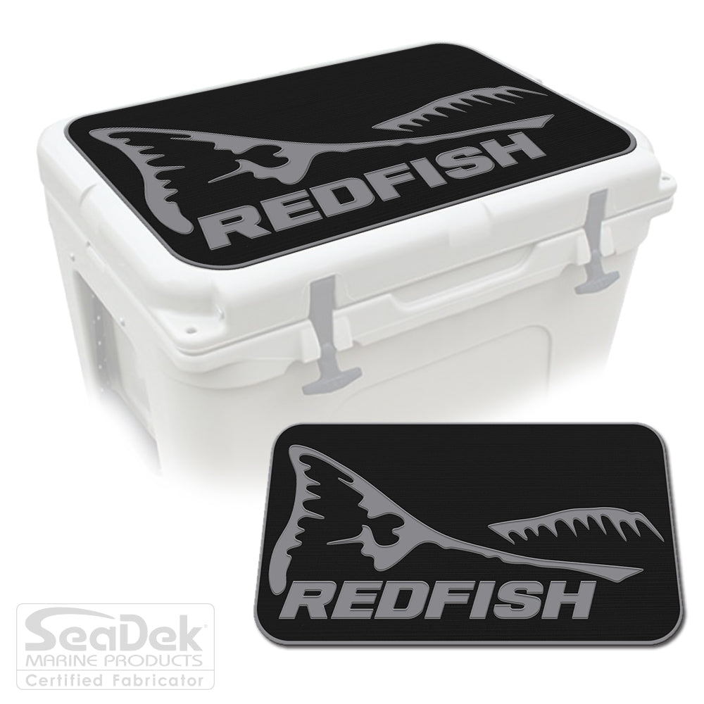 SeaDek Cooler Pad Top YETI RTIC ORCA US Flag Redfish Tail Name