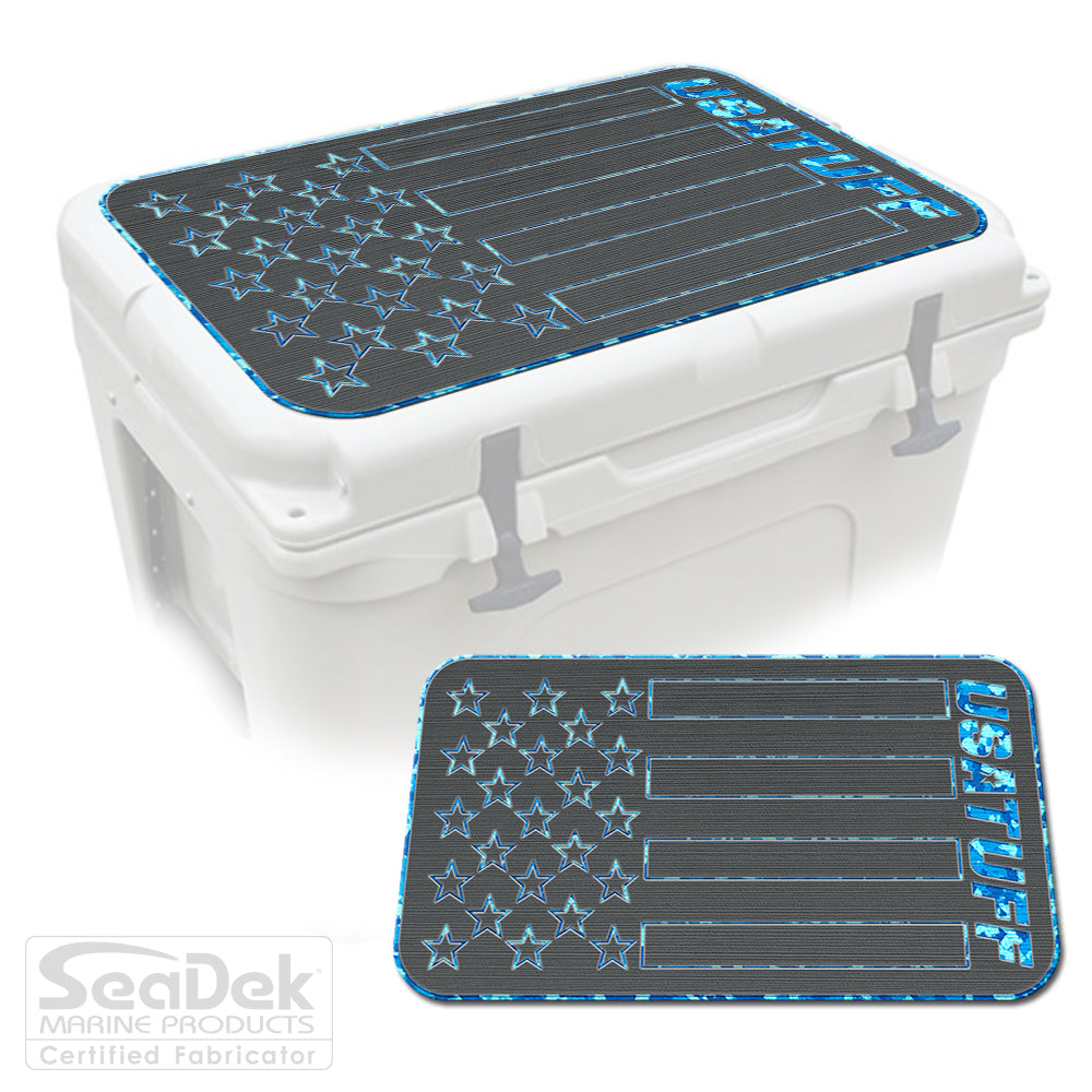 SeaDek Cooler Pad Marine EVA Mat by USATuff Fits YETI RTIC ORCA Ozark Trail Traction Non-Slip Seat Pad