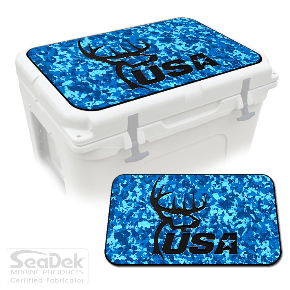 SeaDek Cooler Pad Marine EVA Mat by USATuff Fits YETI RTIC ORCA Ozark Trail Traction Non-Slip Seat Pad