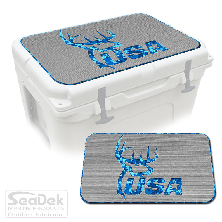 SeaDek Cooler Pad Marine EVA Mat by USATuff Fits YETI RTIC ORCA Ozark Trail Traction Non-Slip Seat Pad