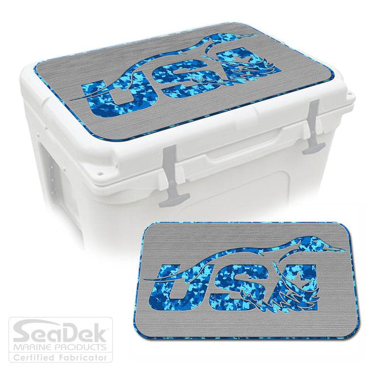 SeaDek Cooler Pad Marine EVA Mat by USATuff Fits YETI RTIC ORCA Ozark Trail Traction Non-Slip Seat Pad