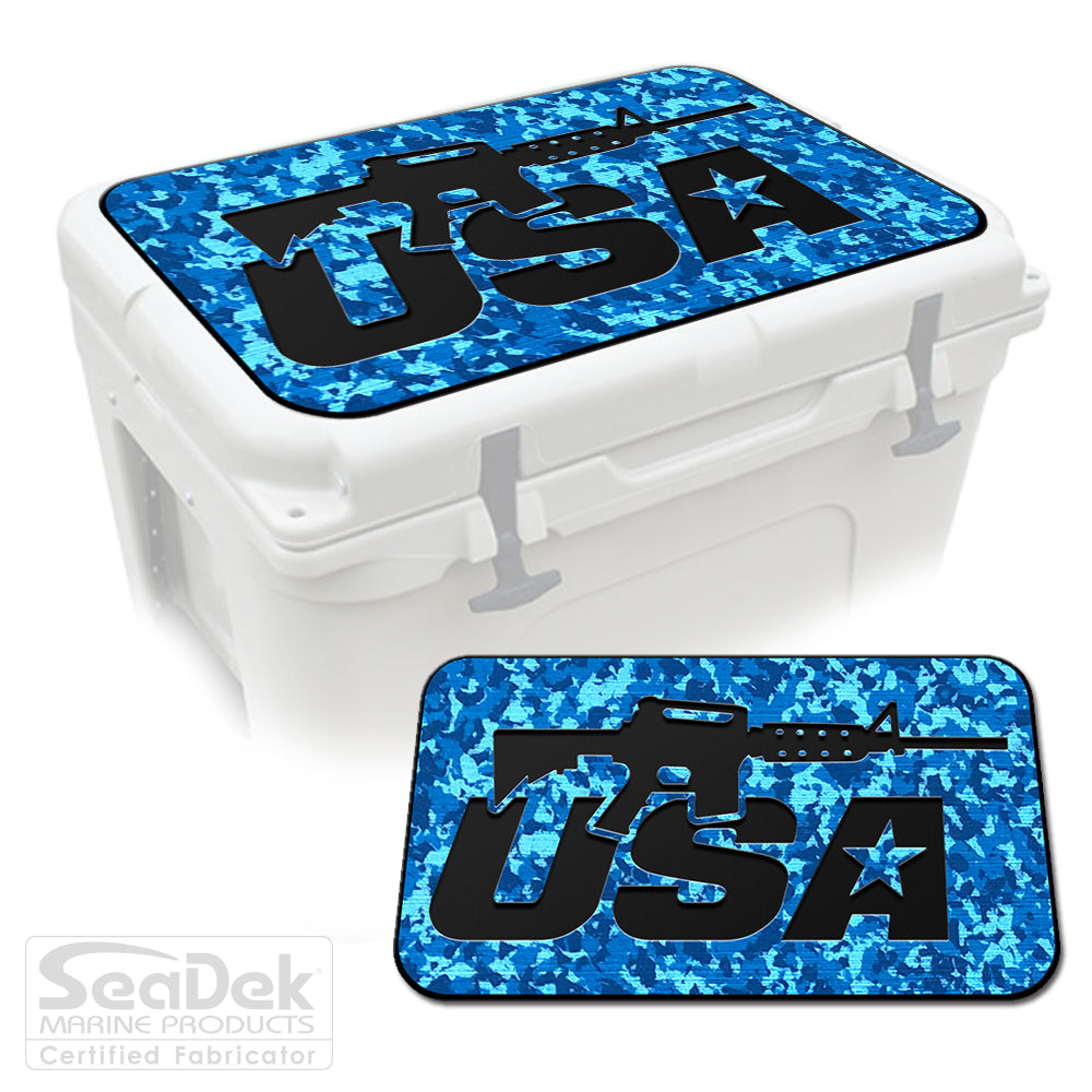 SeaDek Cooler Pad Marine EVA Mat by USATuff Fits YETI RTIC ORCA Ozark Trail Traction Non-Slip Seat Pad