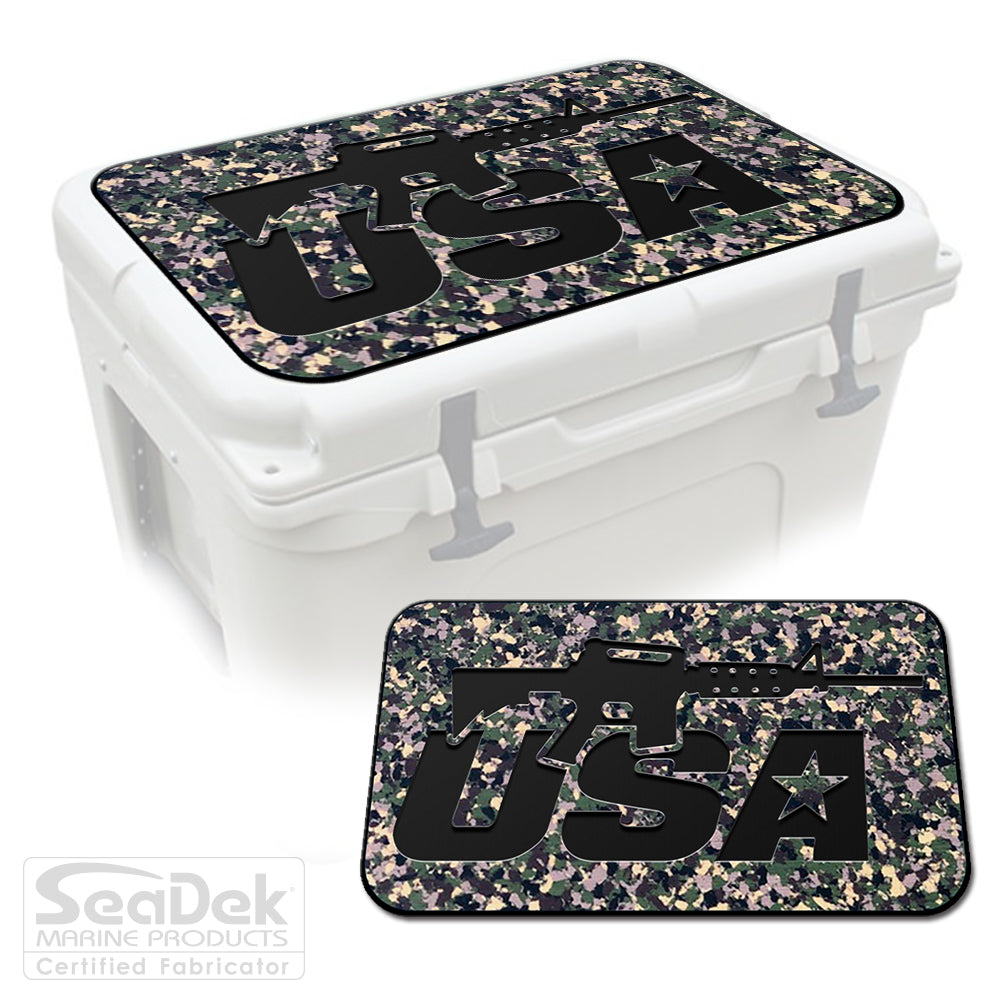 SeaDek Cooler Pad Marine EVA Mat by USATuff Fits YETI RTIC ORCA Ozark Trail Traction Non-Slip Seat Pad