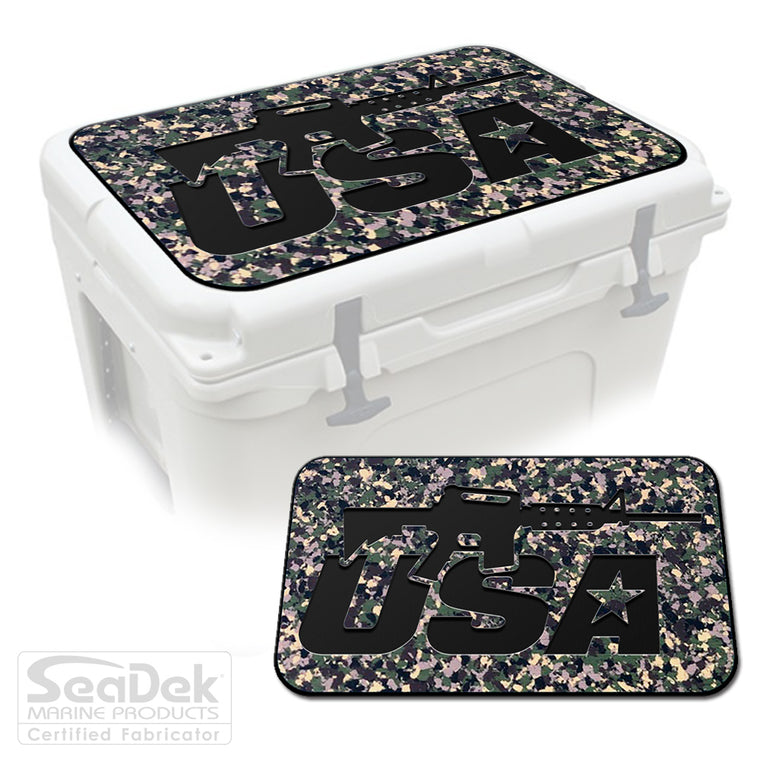 SeaDek Cooler Pad Marine EVA Mat by USATuff Fits YETI RTIC ORCA Ozark Trail Traction Non-Slip Seat Pad