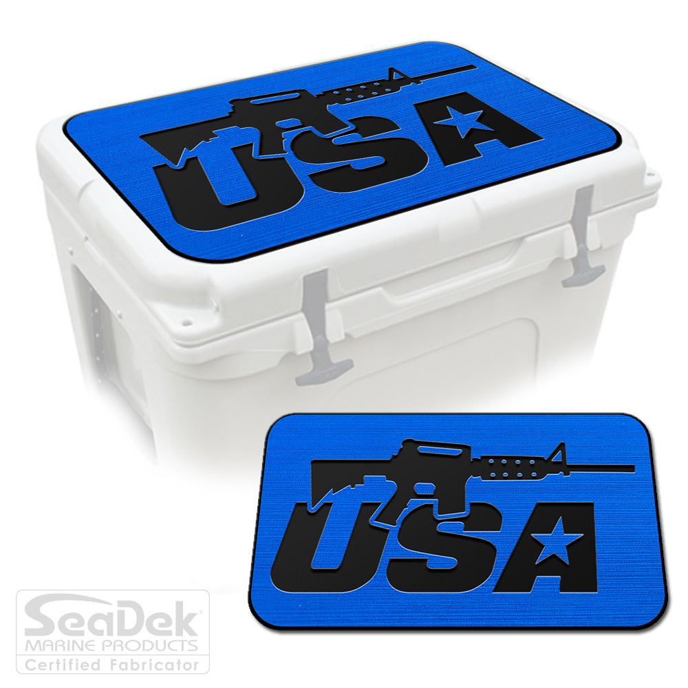 SeaDek Cooler Pad Marine EVA Mat by USATuff Fits YETI RTIC ORCA Ozark Trail Traction Non-Slip Seat Pad