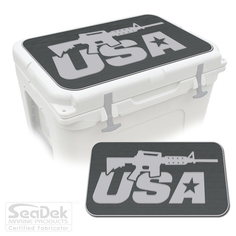 SeaDek Cooler Pad Marine EVA Mat by USATuff Fits YETI RTIC ORCA Ozark Trail Traction Non-Slip Seat Pad
