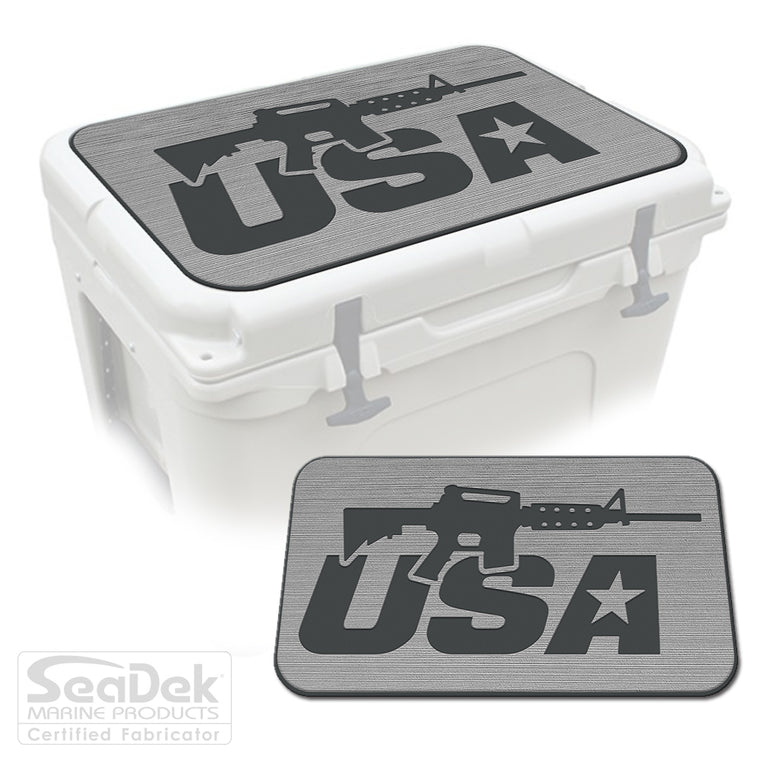 SeaDek Cooler Pad Marine EVA Mat by USATuff Fits YETI RTIC ORCA Ozark Trail Traction Non-Slip Seat Pad