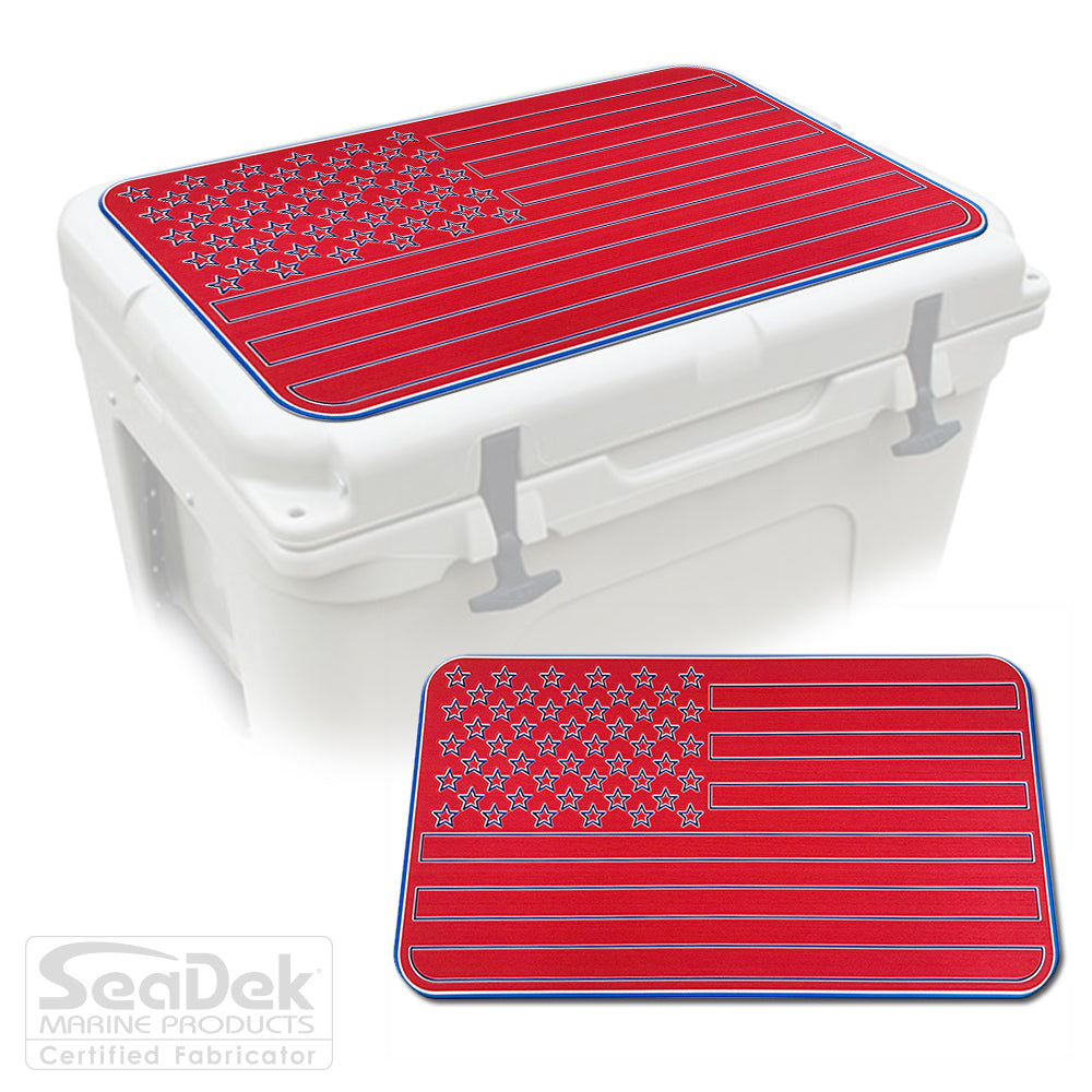 USATuff SeaDek Cooler Pad US Flag Red White & Blue  USATuff.com