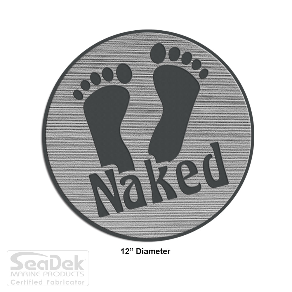 SeaDek Boat EVA Step Pad, Non-Skid Stick On, 2 Piece Set, Storm Gray/Black, 15x4 Inches, Naked Feet Comfort
