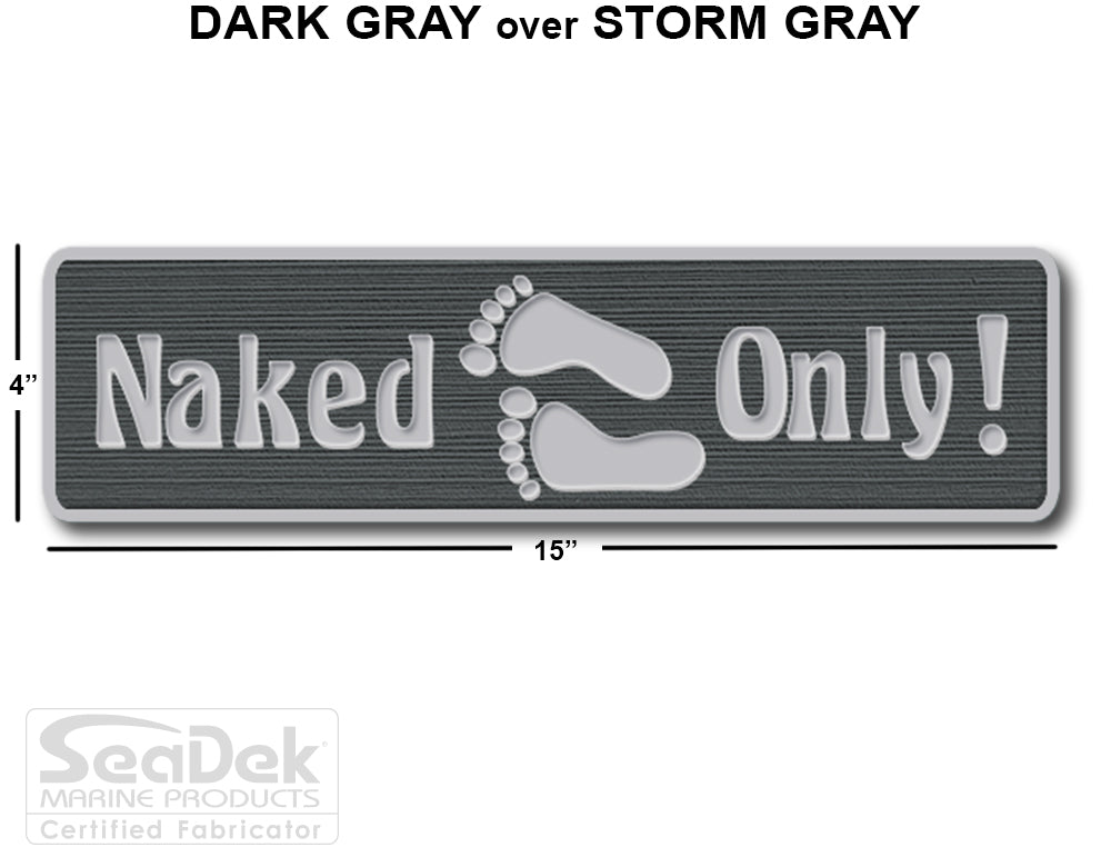 SeaDek Traction Step Pad | 15x4 | DarkGray-StormGray - Naked Only Long