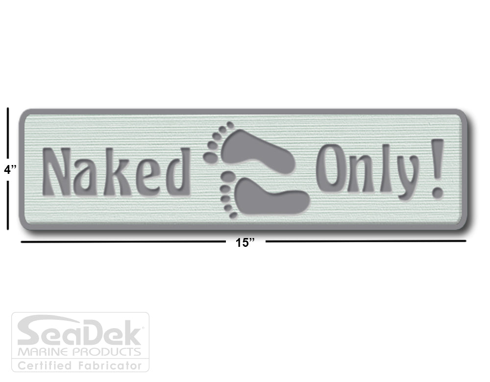 SeaDek Traction Step Pad | 15x4 | SeaFoam-StormGray - Naked Only Long