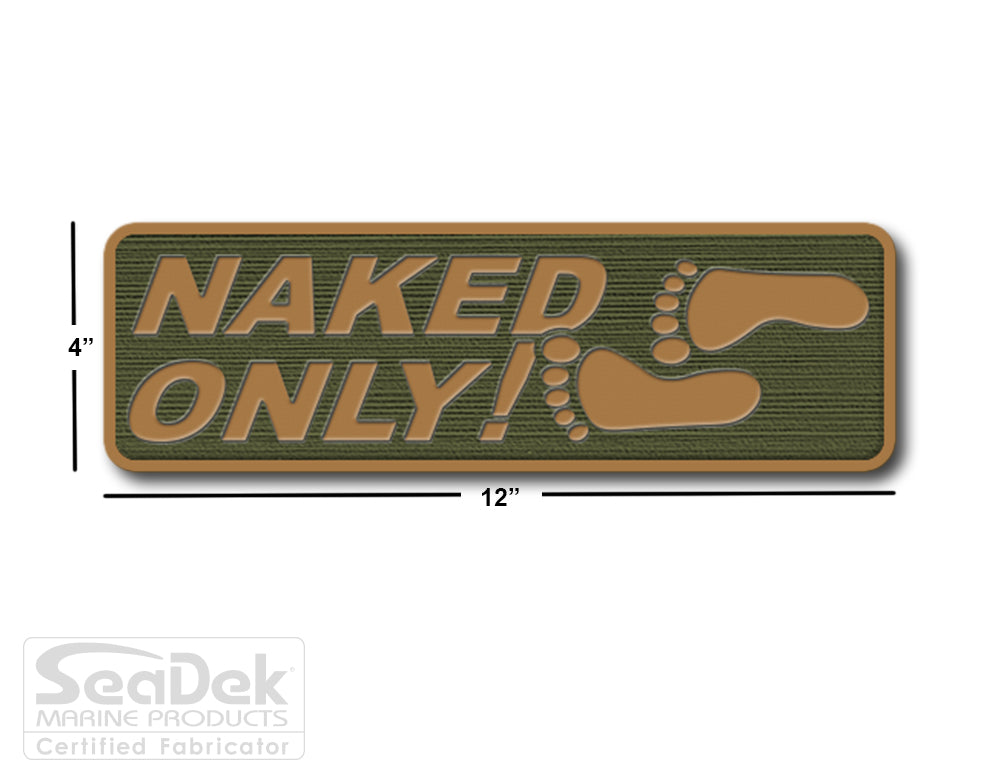 SeaDek Traction Step Pad | 12x4 | OliveGreen-Mocha - Naked Only Stacked