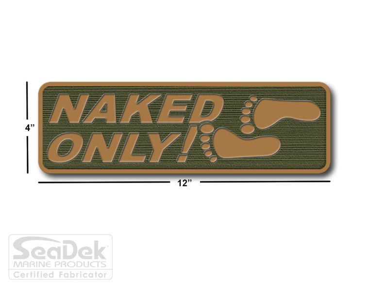 SeaDek Traction Step Pad | 12x4 | OliveGreen-Mocha - Naked Only Stacked
