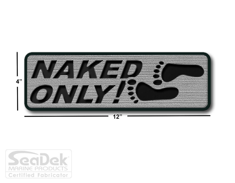 SeaDek Traction Step Pad | 12x4 | StormGray-Black - Naked Only Stacked