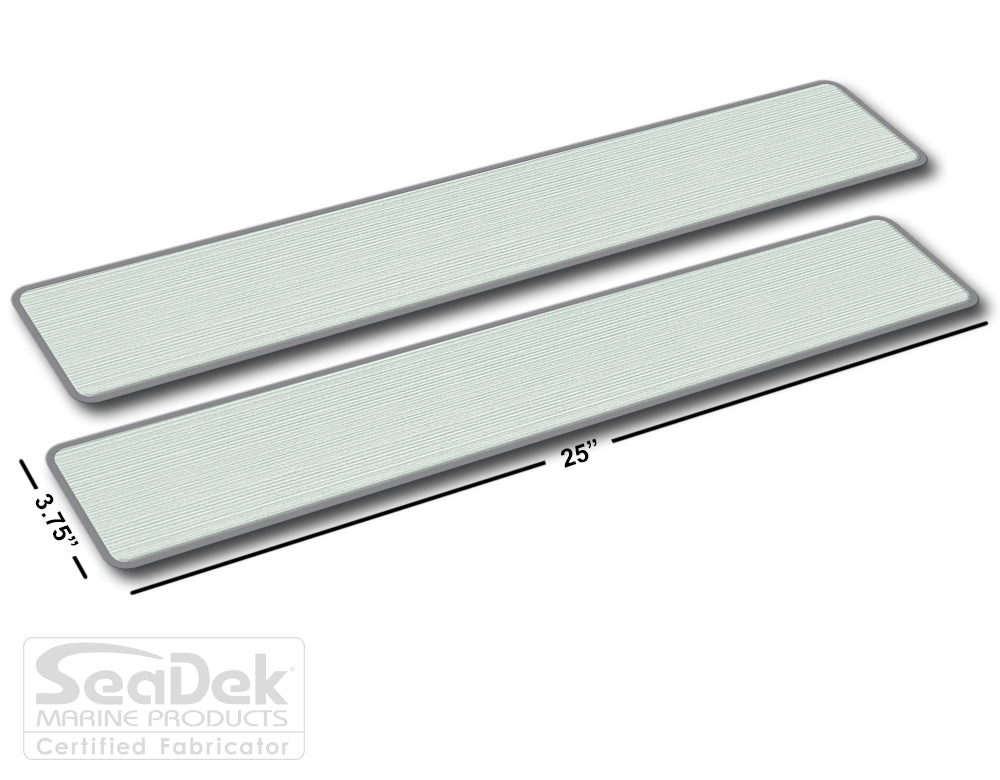 SeaDek Traction Step Pad | 2 Piece Set | 25x3.75 | SeaFoam-StormGray - Blank Design