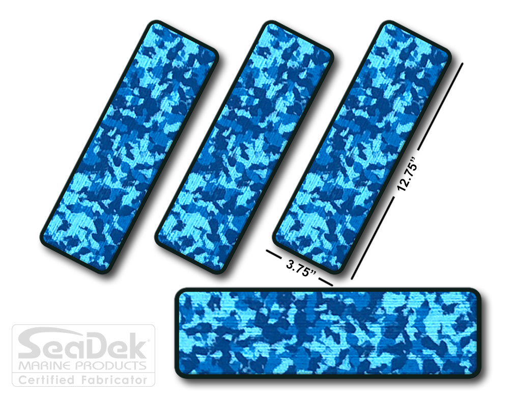 SeaDek traction pads for boats, trailers, RV steps - non-slip, dual-layer, 6mm brushed texture, stick-on adhesive.