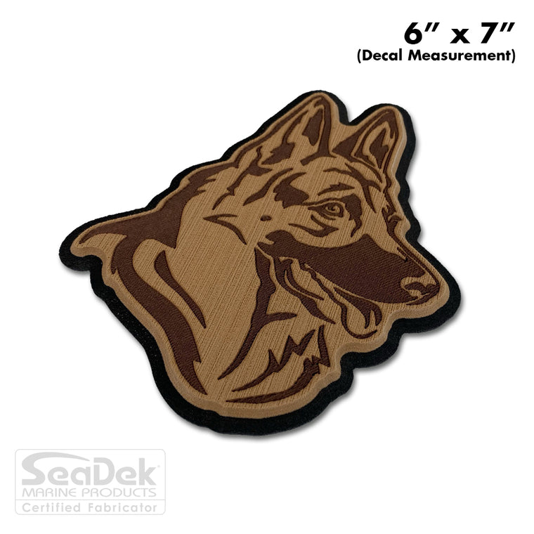 3D Dog Window Decal Sticker Weatherproof Outdoor SeaDek EVA USATuff.com