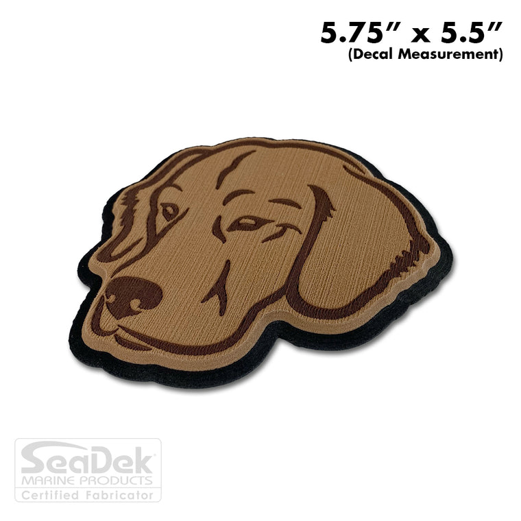 3D Dog Window Decal Sticker Weatherproof Outdoor SeaDek EVA USATuff.com