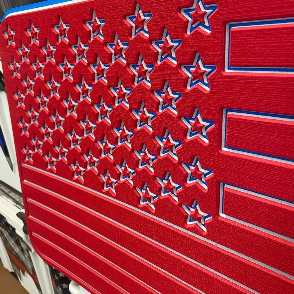 USATuff SeaDek Cooler Pad US Flag Red White & Blue  USATuff.com