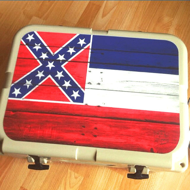 USATuff Vinyl Cooler Wrap Decal Sticker Kit - Mississippi