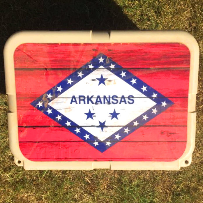 USATuff Vinyl Cooler Wrap Decal Sticker Kit - Arkansas 