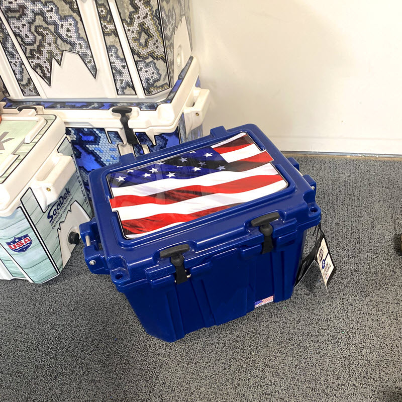USATuff Cooler Accessories Skins Ice Chest Graphic Sticker Decal Kits - USA Stars