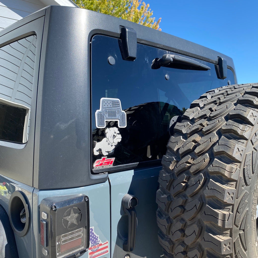 Jeep Sticker Window Decals - Offroad 4X4 Bumper Sticker Design by USATuff