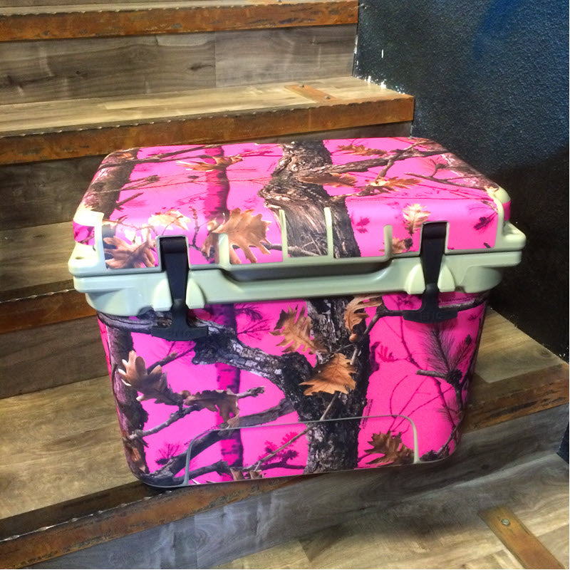 Pink Plaid Design - YETI, RTIC, Ozark Trail Cooler Wrap