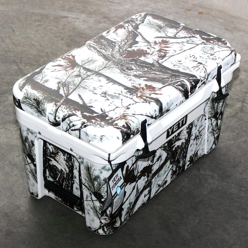 USATuff Vinyl Cooler Wrap Decal Sticker Kit - Tundra Camo