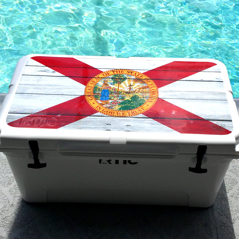 USATuff Vinyl Cooler Wrap Decal Sticker Kit - Florida