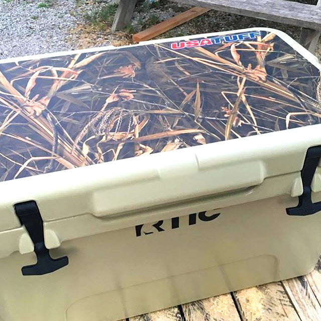 USATuff Vinyl Cooler Wrap Decal Sticker Kit - Wing Camo