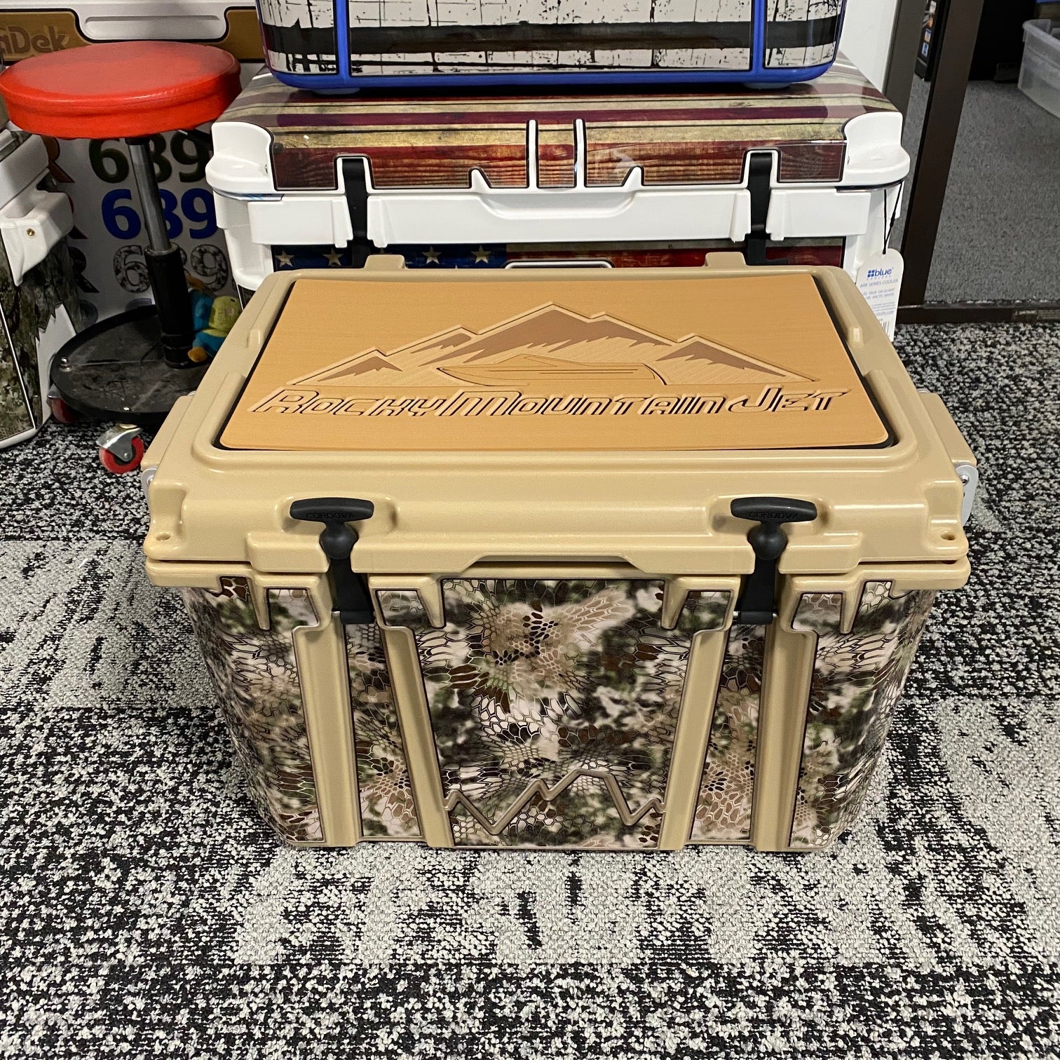 Kryptek Typhon Camouflage - YETI, RTIC, Ozark Trail Cooler Wrap