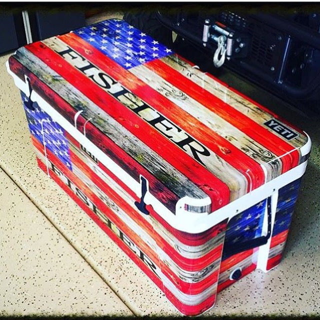 USATuff Custom Cooler Wrap Kit - USA Flag Color