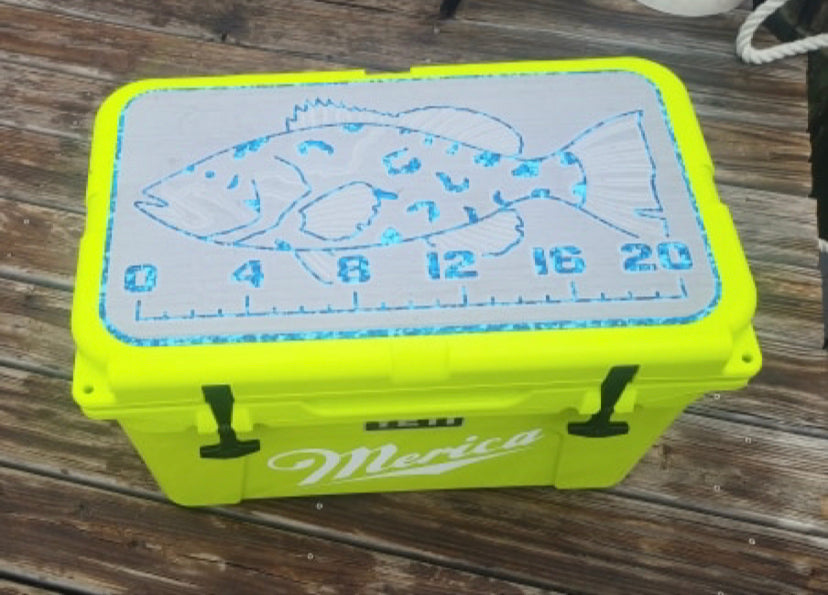 SeaDek Cooler Pad Marine EVA Mat by USATuff Fits YETI RTIC ORCA Ozark Trail Traction Non-Slip Seat Pad