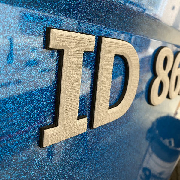 Custom Boat Registration ID Numbers Letters Decal 3 X 19 Vinyl Lettering PAIR - Foto 12