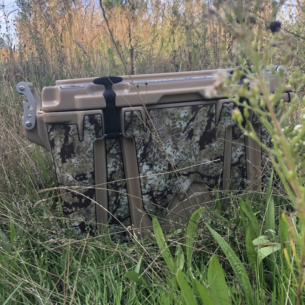 Kryptek Camouflage Cooler Wrap Stickers by USATuff in Obscura Transitional Pattern. Learn more at USATuff.com.