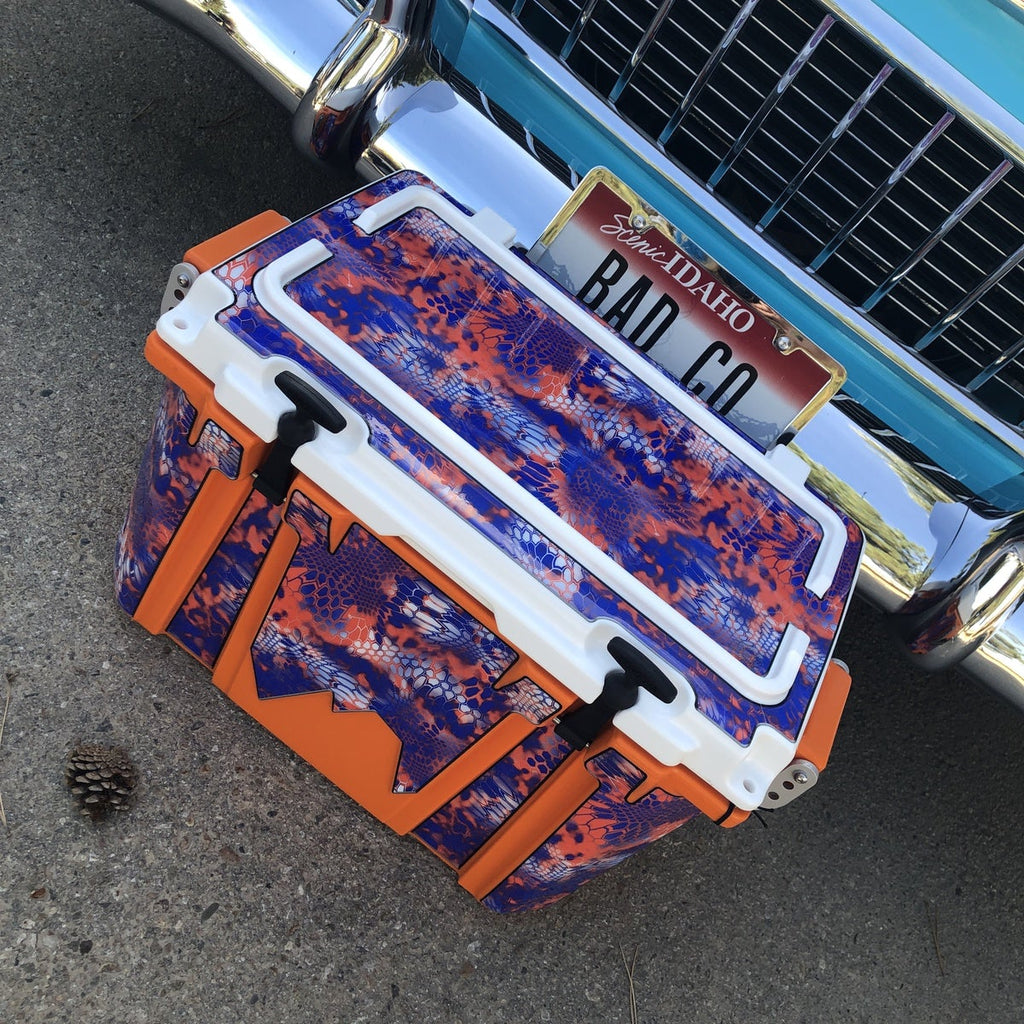 Kryptek Camouflage Cooler Wrap Stickers by USATuff in BSU Pattern. Learn more at USATuff.com.