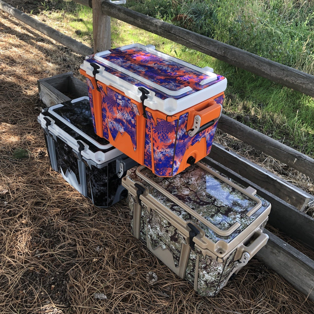 Kryptek Camouflage Cooler Wrap Collection by USATuff featuring Nox, Obscura Transitional, BSU, and Highlander Patterns. Learn more at USATuff.com