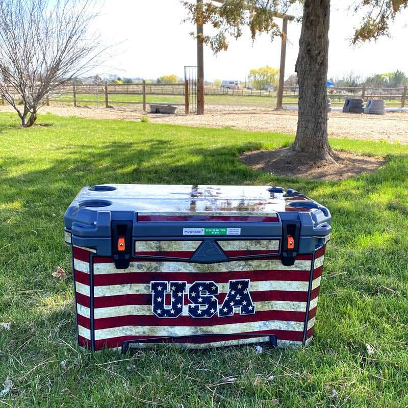 USATuff Cooler Accessories Ice Chest Graphic Sticker Skin Decal Kits - American Made