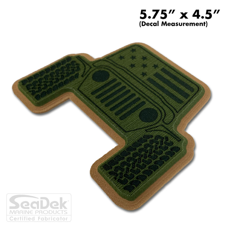Jeep Window Decal Weatherproof Outdoor Sticker by USATuff