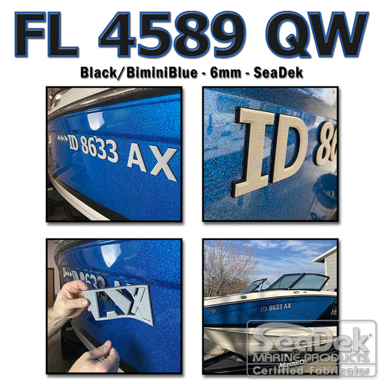 USATuff Boat Registration Numbers 3D Raised Decals 3" www.usatuff.com