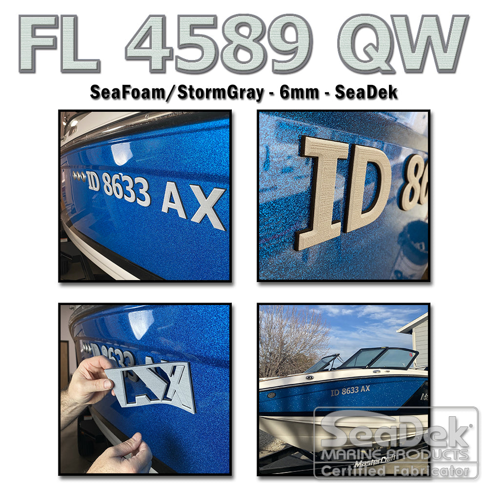 USATuff Boat Registration Numbers 3D Raised Decals 3" www.usatuff.com