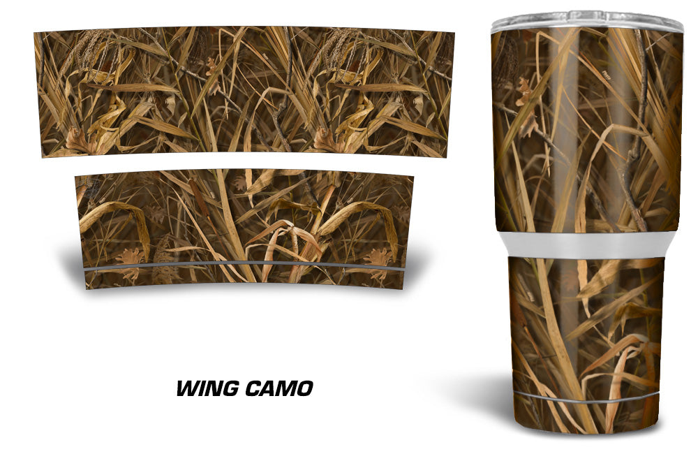 USATuff Tumbler Cup Wrap Kit for RTIC YETI - Wing Camo