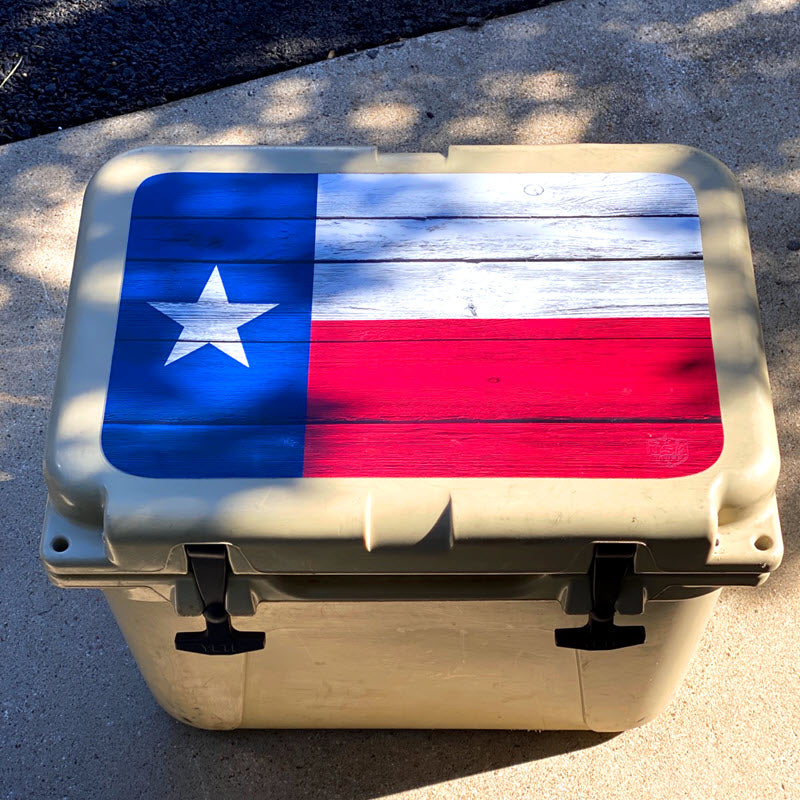 USATuff Vinyl Cooler Wrap Decal Sticker Kit - Texas