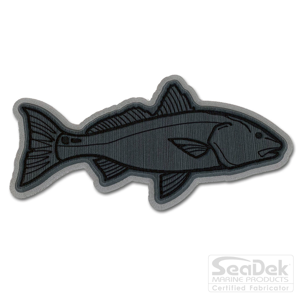 Seadek 3D Decals by USATuff.com in Redfish Design in Dark Gray Storm Gray